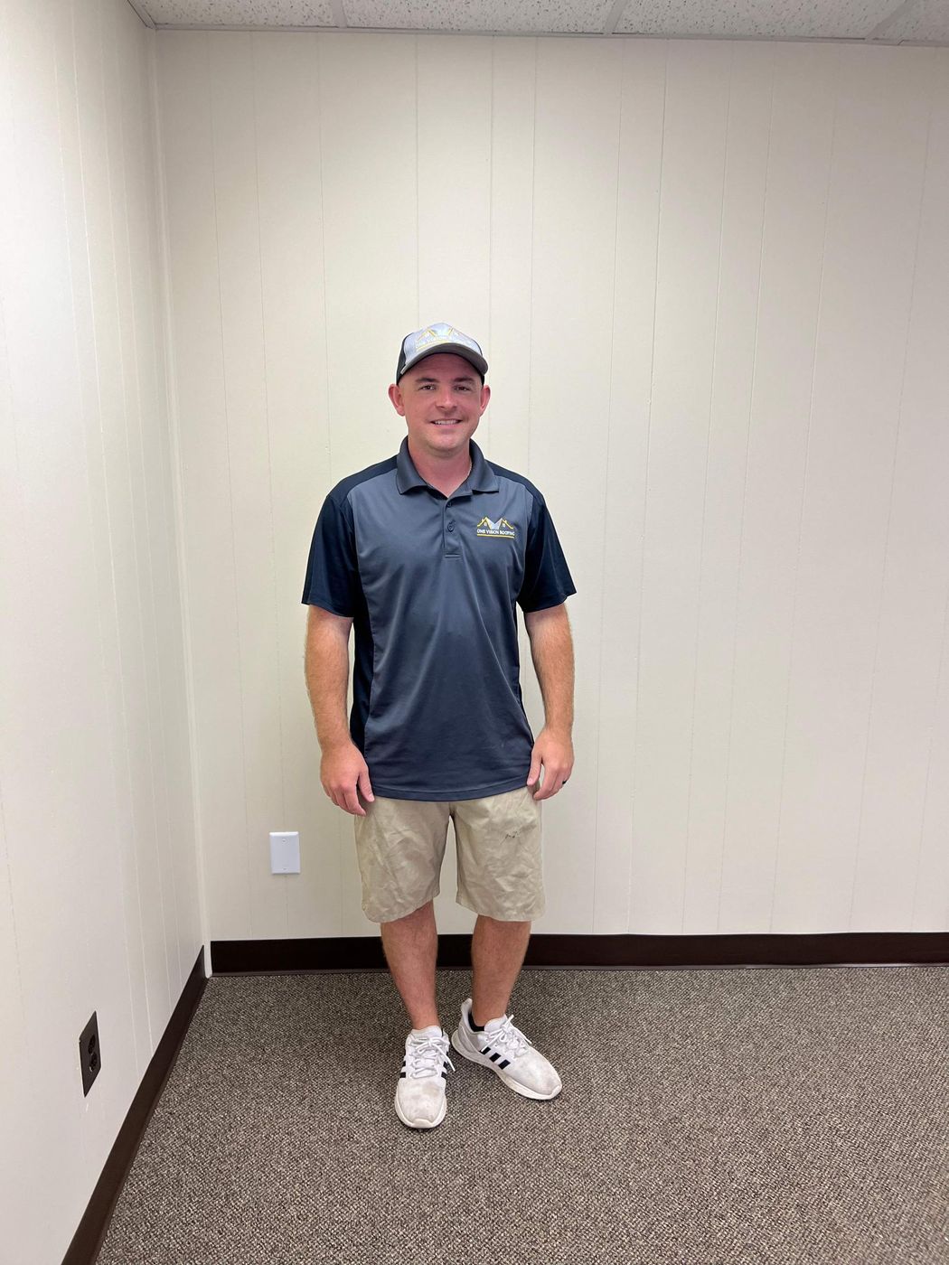 A member of the One Vision Roofing team at the Mechanicsville office